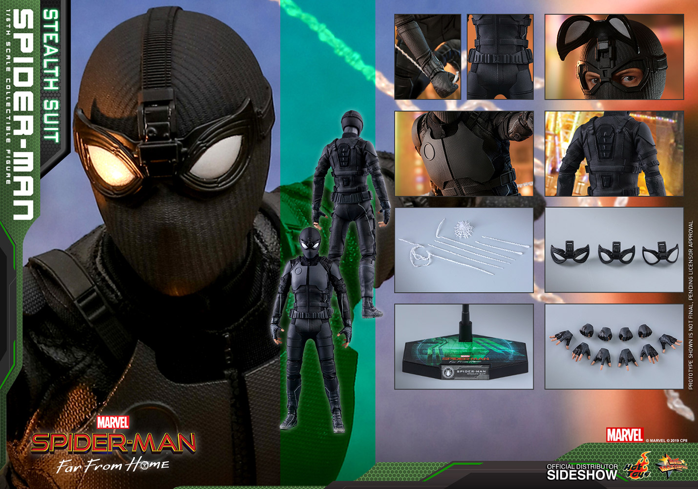 Spider-Man (Stealth Suit) Sixth Scale Figure By Hot Toys
