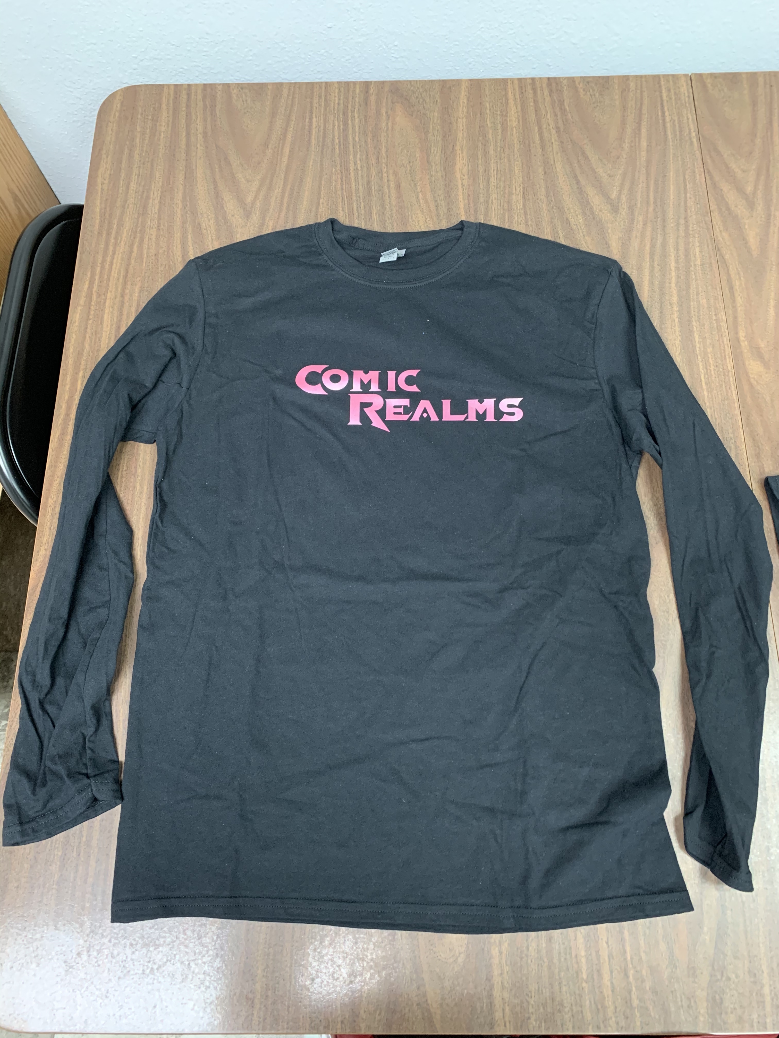 Comic Realms Long Sleeve XL Black/Pearl Pink