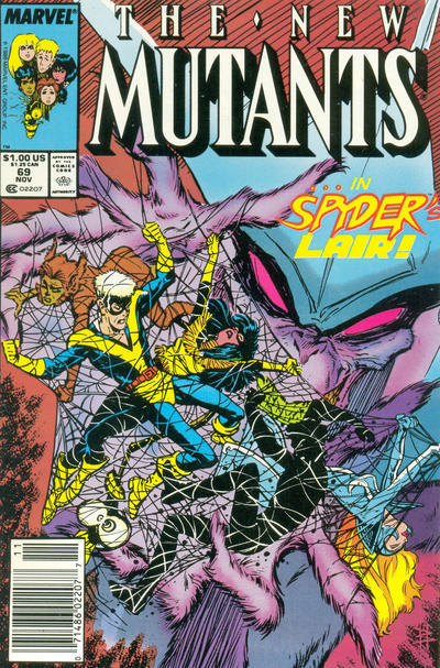 The New Mutants #69 [Newsstand]-Fine