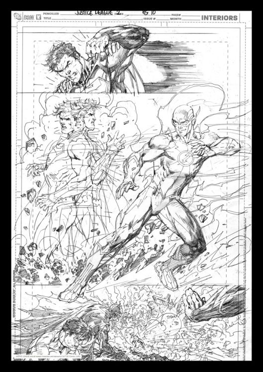 DC Comics Jim Lee Superman & Flash Print