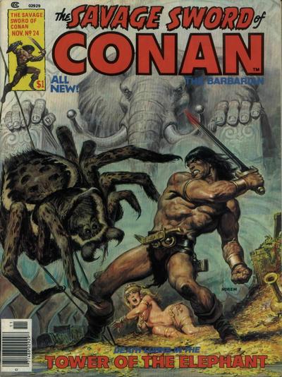 The Savage Sword of Conan #24-Fine