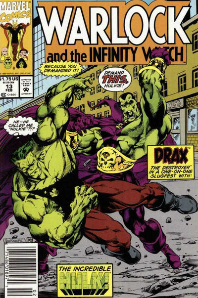 Warlock And The Infinity Watch #13 [Newsstand]-Fine