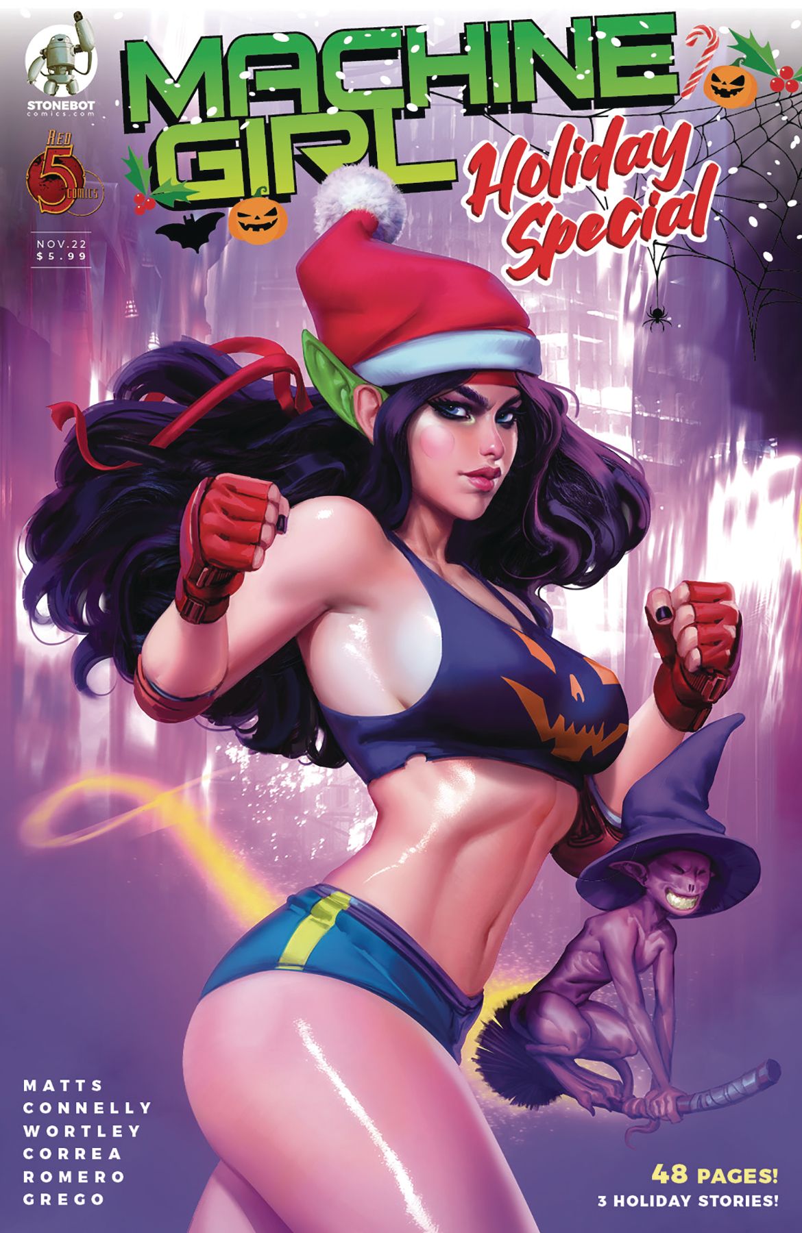 Machine Girl Holiday Special Cover A Noobovich (Mature)