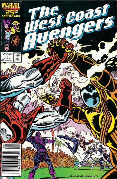 West Coast Avengers #11 [Newsstand]-Fine (5.5 – 7)