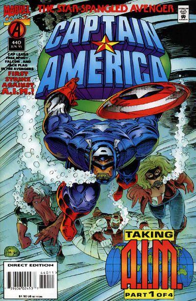 Captain America #440 [Direct Edition]-Fine (5.5 – 7)