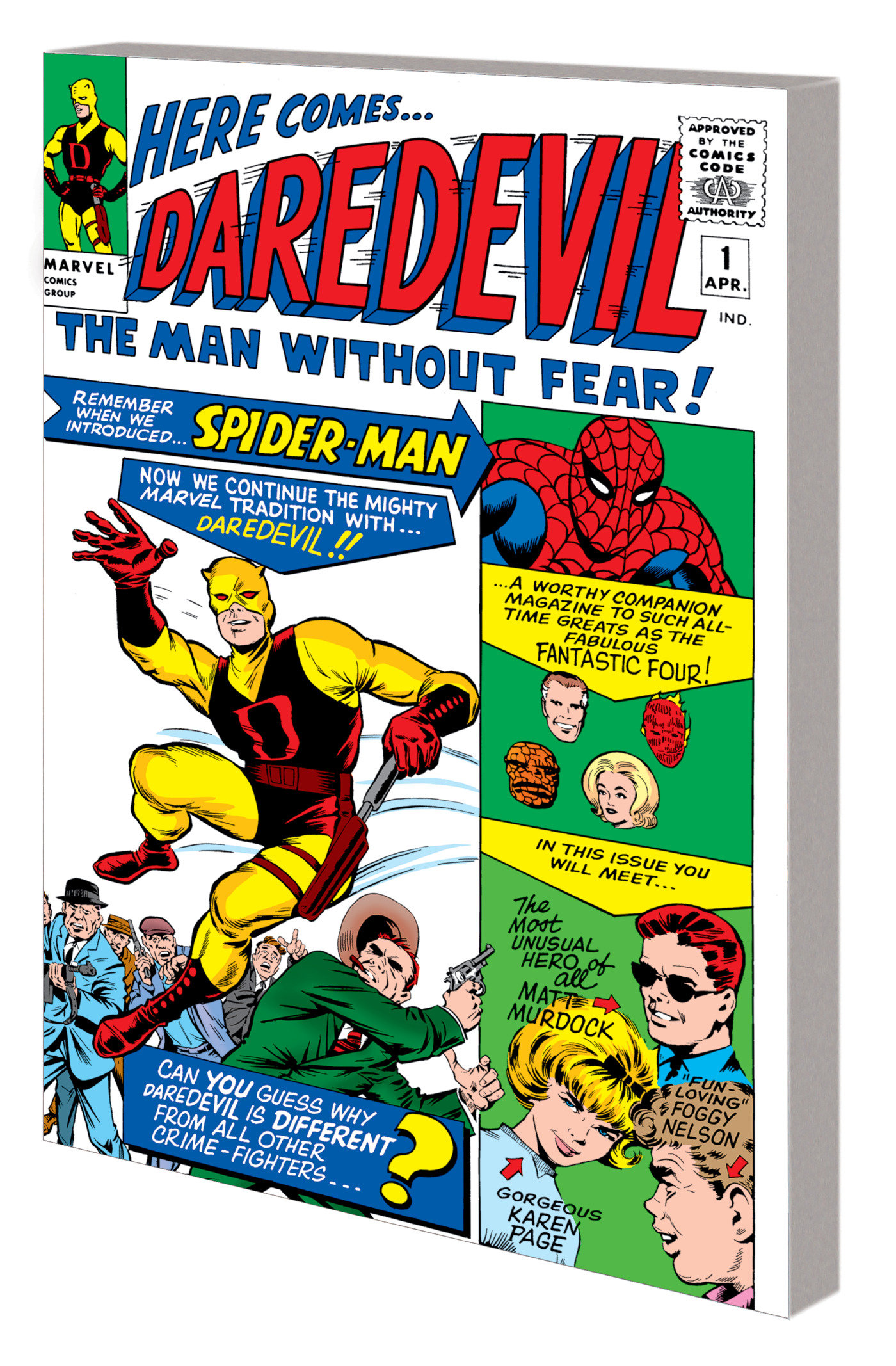 Mighty Marvel Masterworks Daredevil Graphic Novel Volume 1 While City Sleeps Direct Market Edition