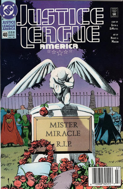 Justice League America #40 (1989) [Newsstand]-Good (1.8 – 3)