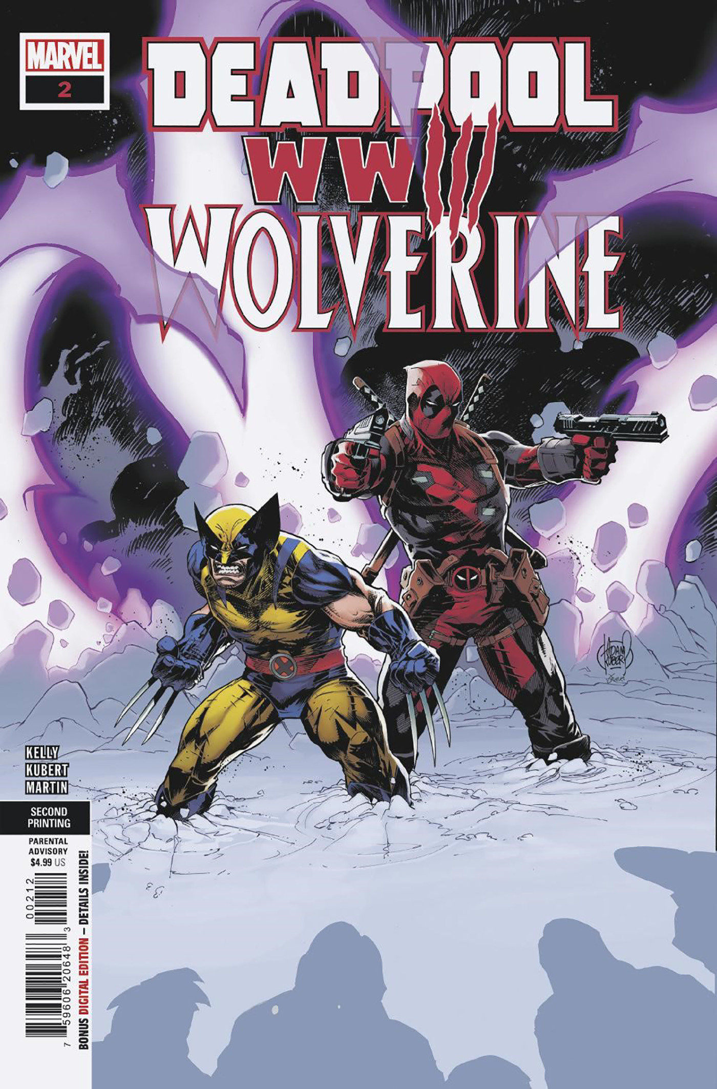 Deadpool Wolverine: WWIII #2 2nd Printing Adam Kuber Variant