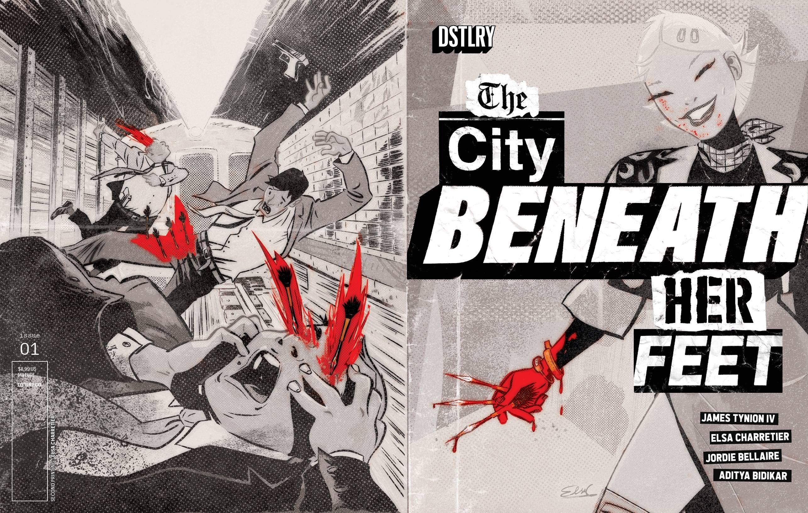 City Beneath Her Feet #1 2nd Printing Charretier (Mature)