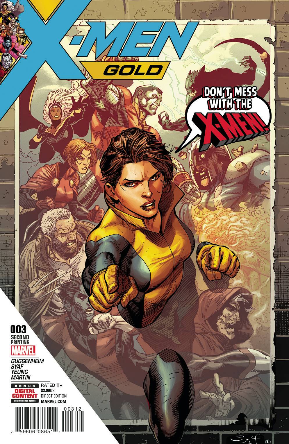 X-Men Gold #3 2nd Printing Syaf Variant