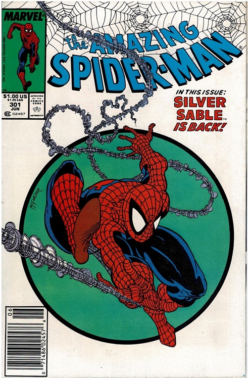 The Amazing Spider-Man #301 [Newsstand] - Fn-, Small Staining In Logo