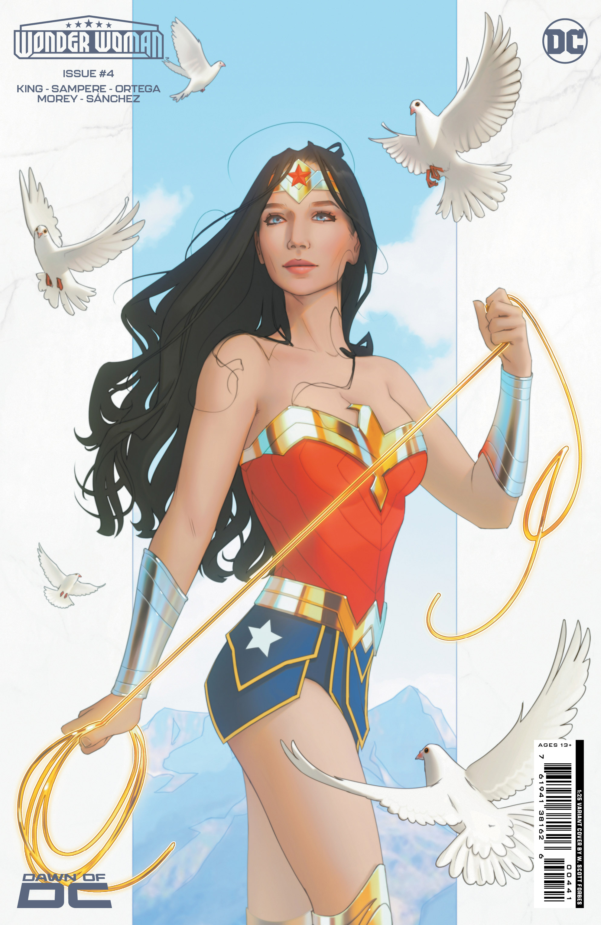 Wonder Woman #4 Cover E 1 for 25 Incentive W Scott Forbes Card Stock Variant