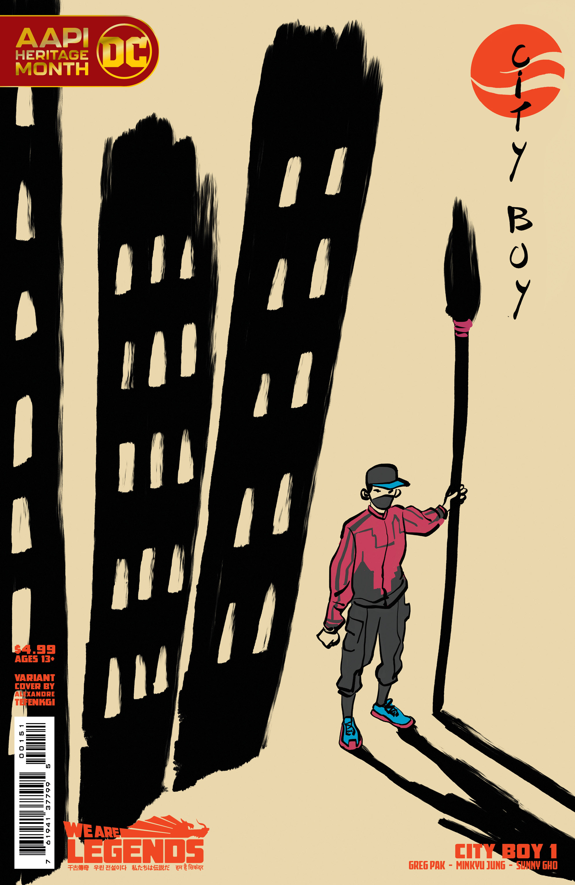 City Boy #1 Cover C Alexandre Tefenkgi Aapi Heritage Month Card Stock Variant (Of 6)