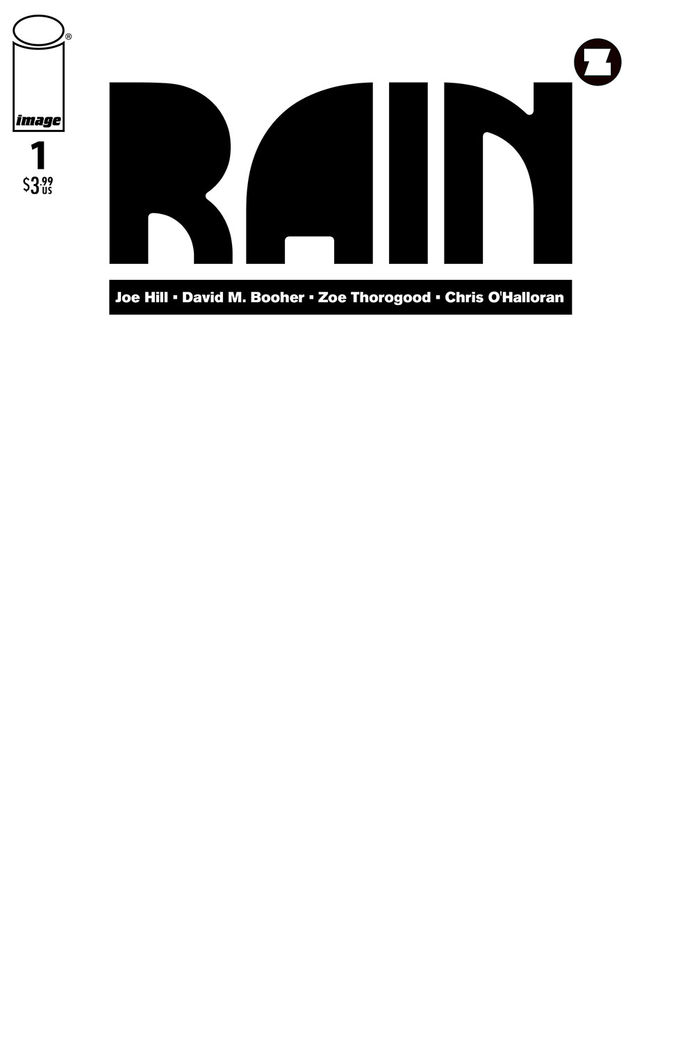 Joe Hill Rain #1 Cover C Blank Cover (Of 5)