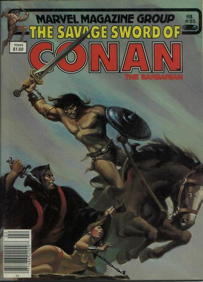 The Savage Sword of Conan #85-Fine