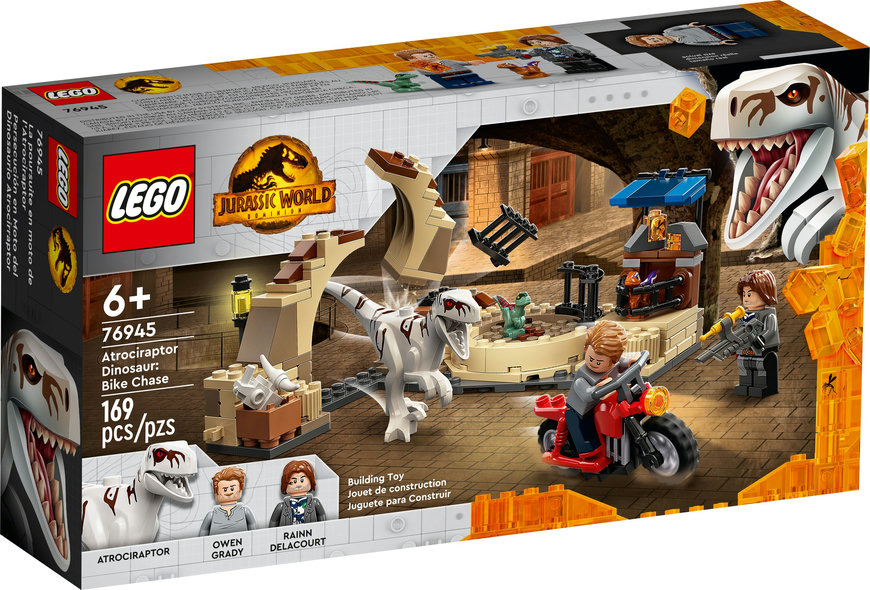 Lego Atrociraptor Dinosaur Bike Chase (76945)