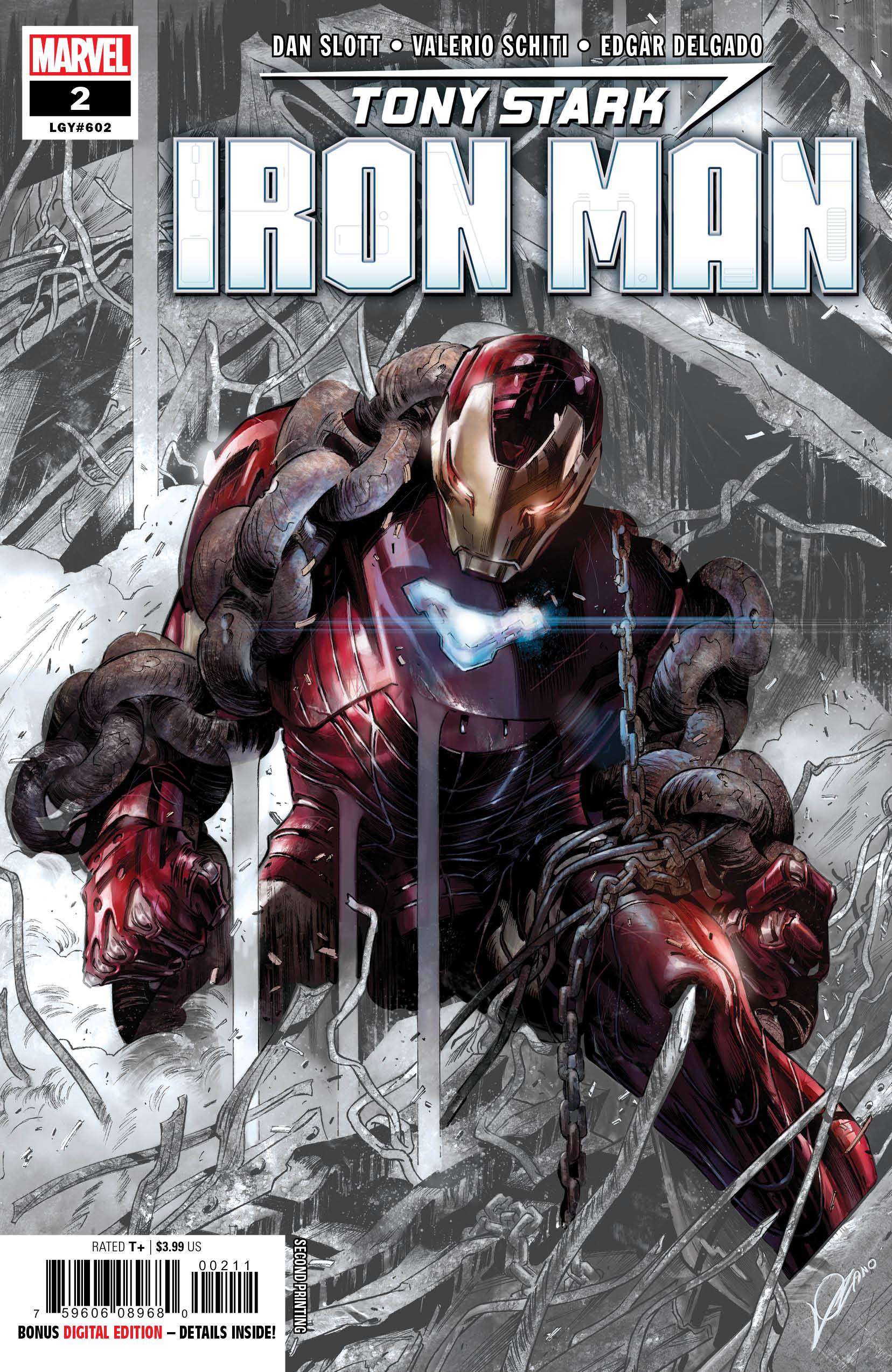 Tony Stark Iron Man #2 Lozano 2nd Printing Variant (2018)