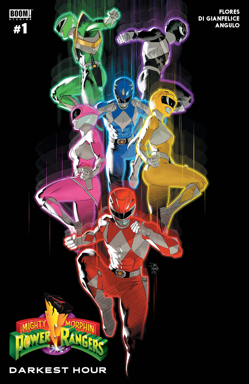 Mighty Morphin Power Rangers Darkest Hour #1 Cover J Last Call Reveal Variant