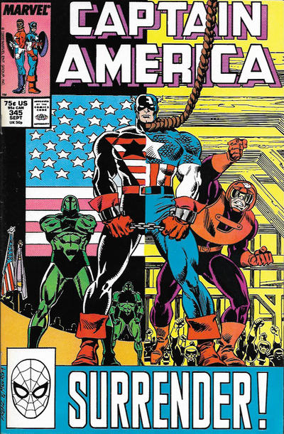 Captain America #345 [Direct]-Fine (5.5 – 7)