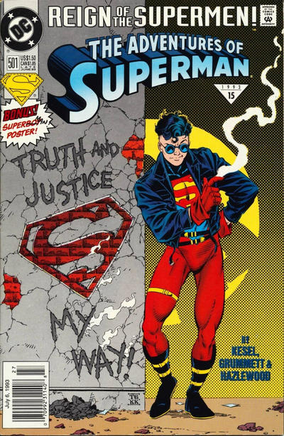 Adventures of Superman #501 [Standard Edition - Newsstand]