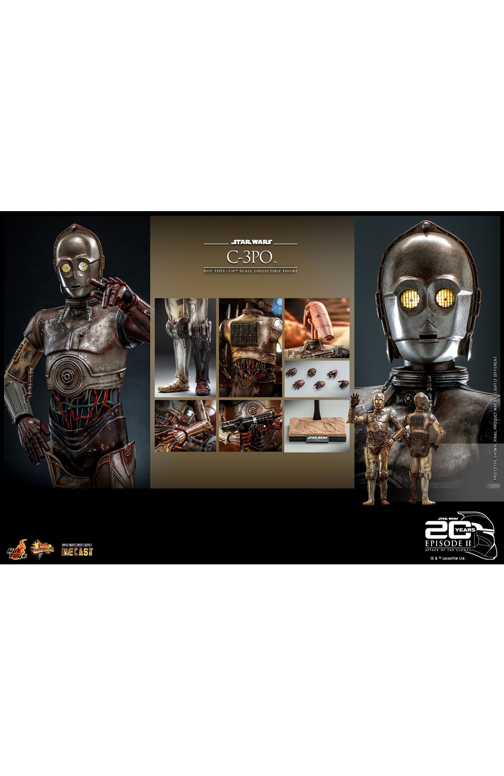 C-3PO - Star Wars Aotc Sixth Scale Figure