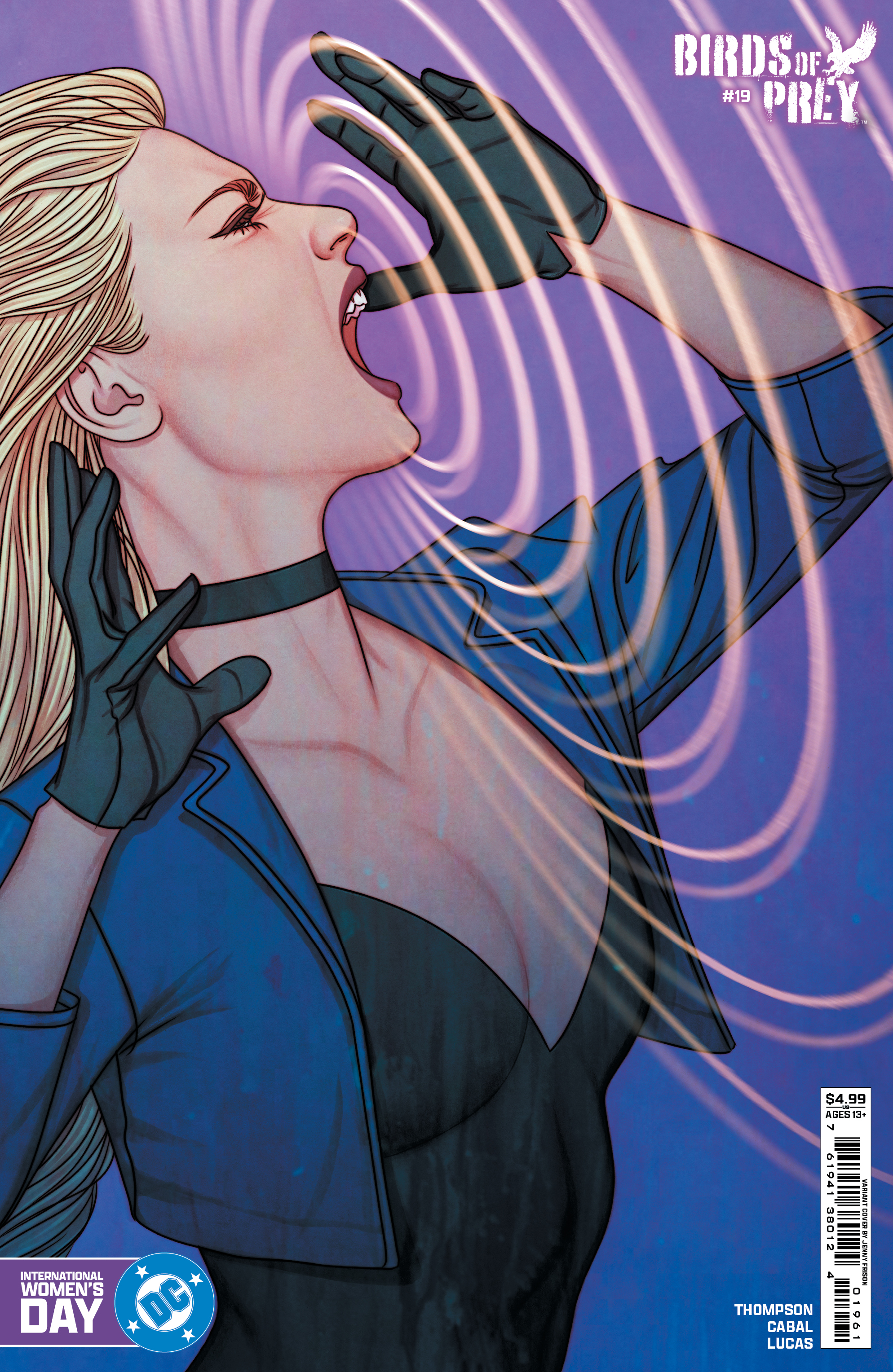 Birds of Prey #19 Cover D Jenny Frison International Womens Day Card Stock Variant