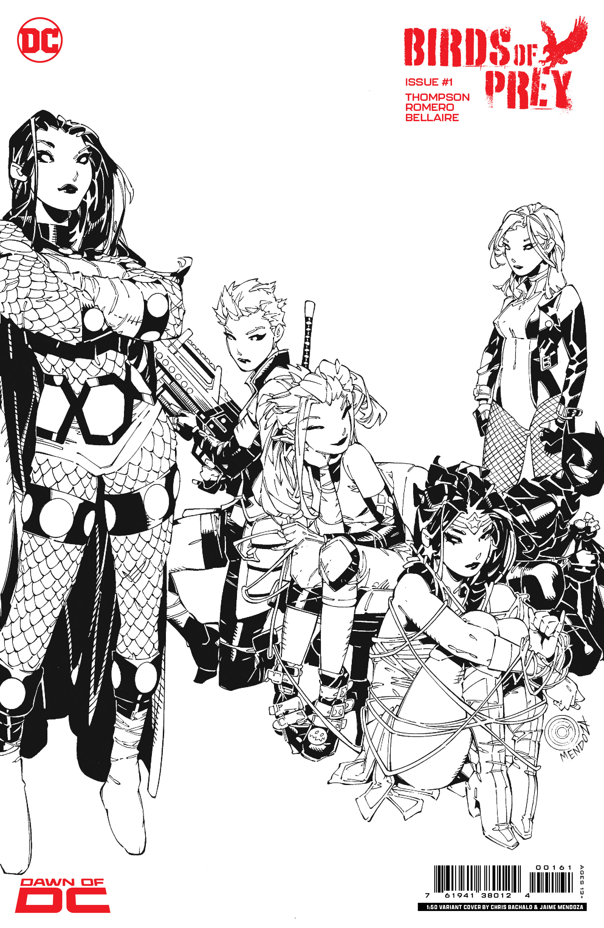 Birds of Prey #1 Cover G 1 for 50 Incentive Chris Bachalo Card Stock Variant