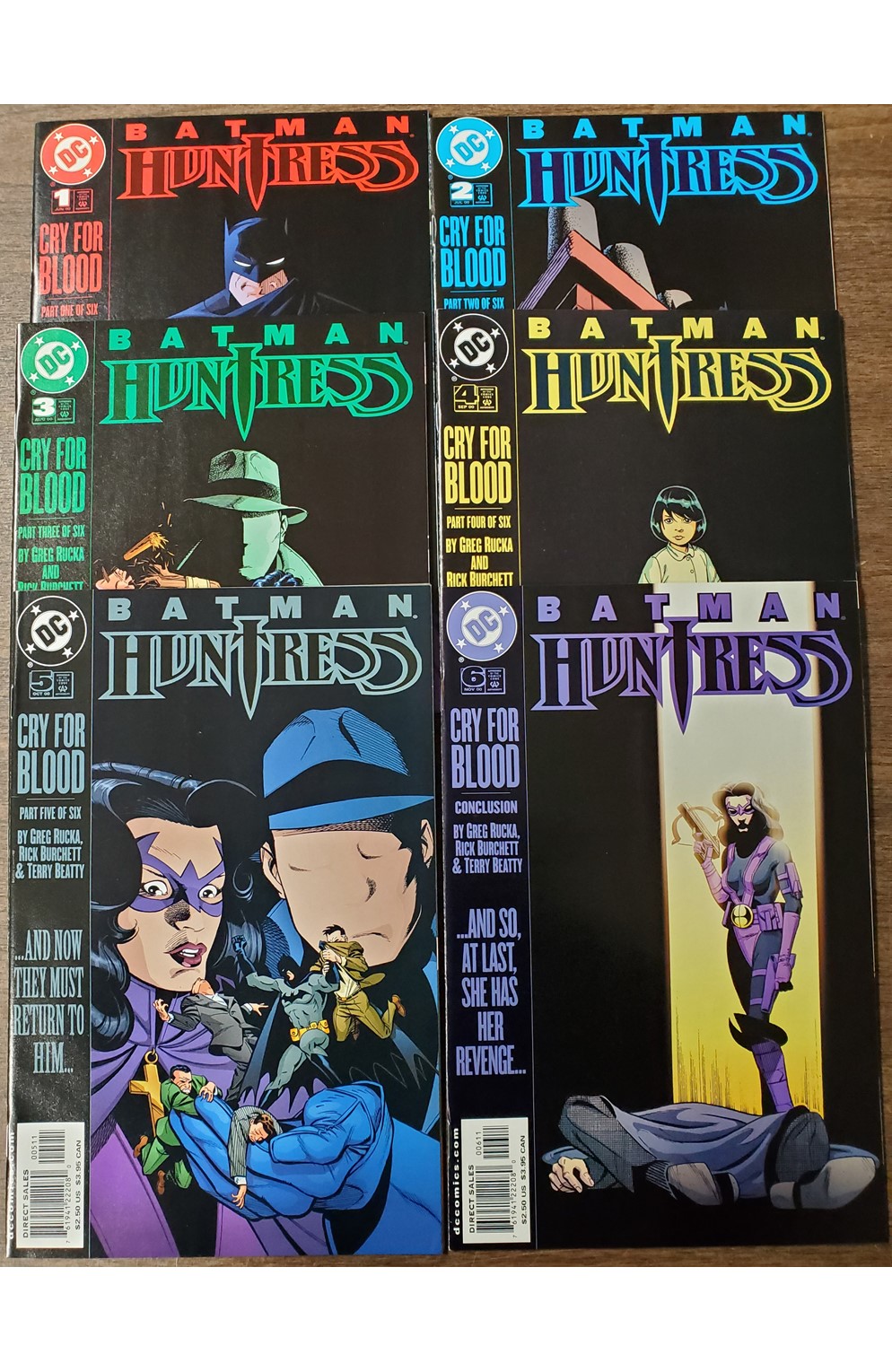 Batman Huntress Cry For Blood #1-6 (DC 2000) Set