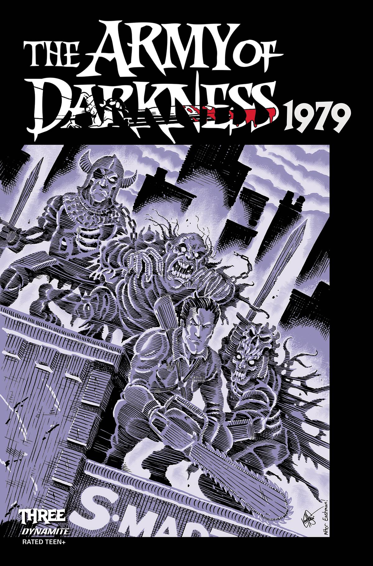 Army of Darkness 1979 #3 Cover L Last Call Bonus Teenage Mutant Ninja Turtles Homage Haeser