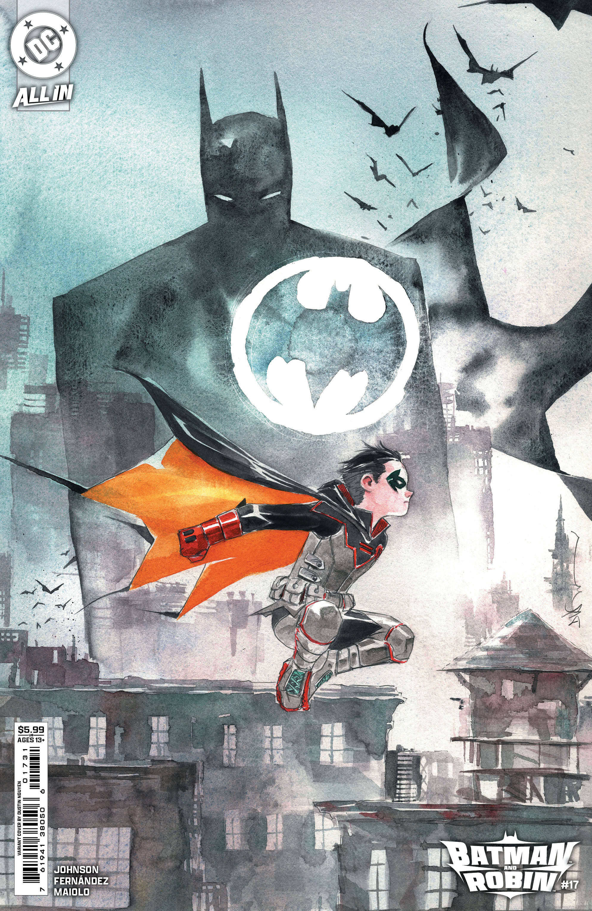 Batman and Robin #17 Cover C Dustin Nguyen Card Stock Variant