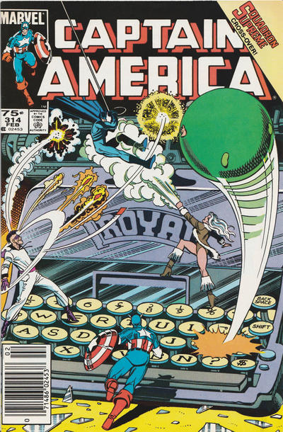 Captain America #314 [Newsstand]-Fine (5.5 – 7)