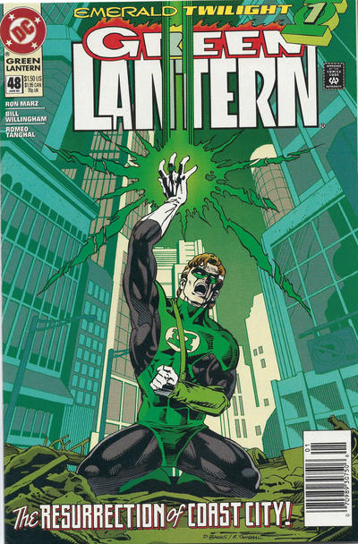 Green Lantern #48 [Newsstand](1990)-Very Fine (7.5 – 9)