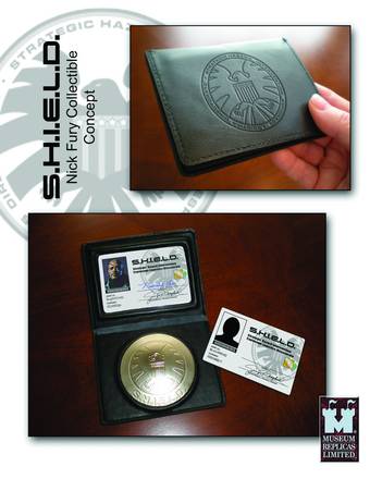 Nick Fury Shield Id Set Prop Replica