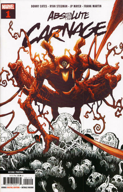 Absolute Carnage #1 [Second Printing - Ryan Stegman]-Near Mint (9.2 - 9.8)