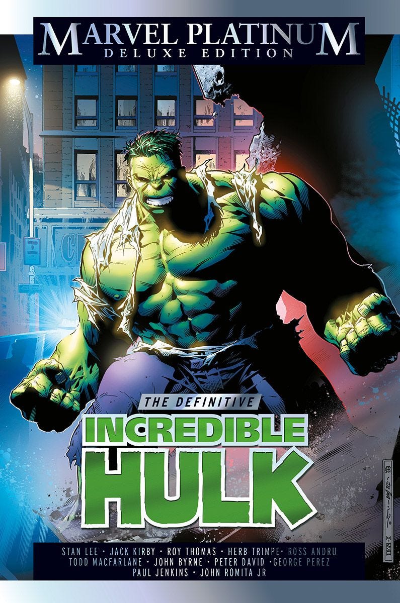 Marvel Platinum Definitive Incredible Hulk Deluxe Hardcover UK Edition