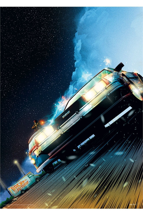 Back To The Future Delorean Limited Edition Art Print