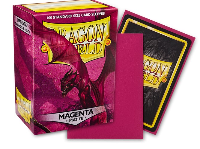 Dragon Shield Sleeves: Matte Magenta (Box of 100)