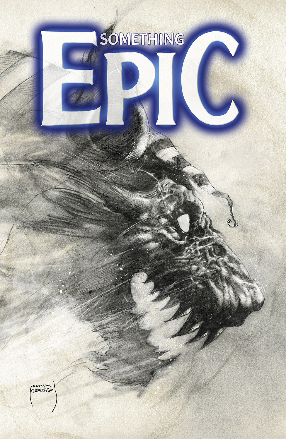 Something Epic #12 Cover D Szymon Kudranski Black & White Variant