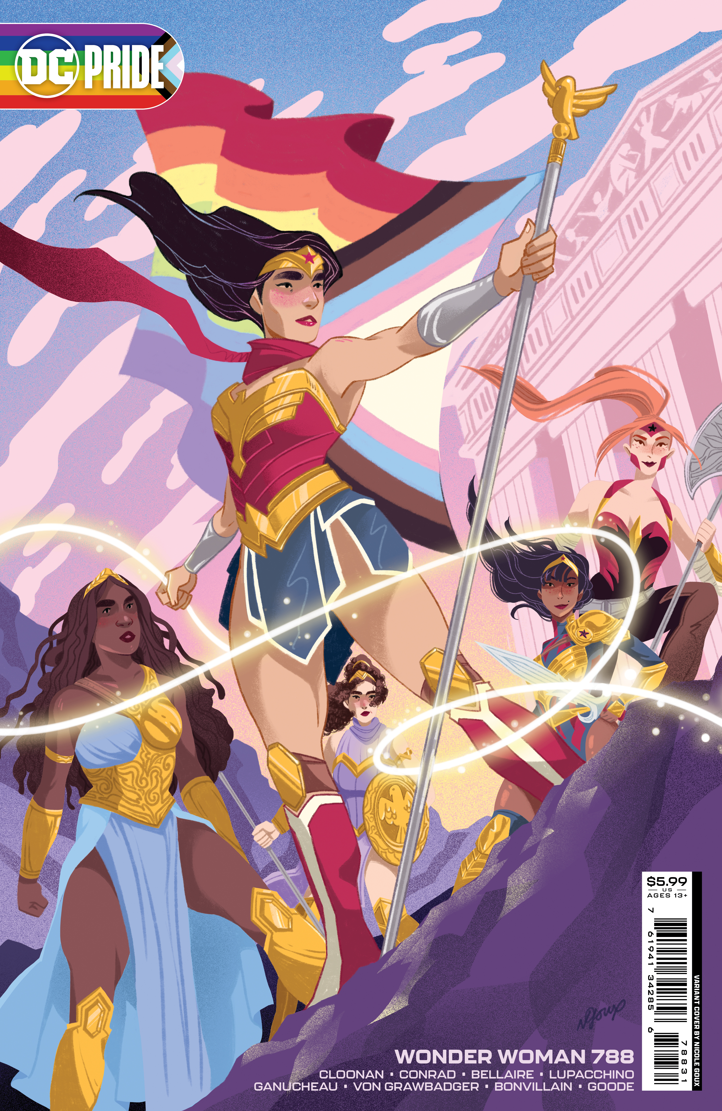 Wonder Woman #788 Cover C Nicole Goux Pride Month Card Stock Variant (2016)