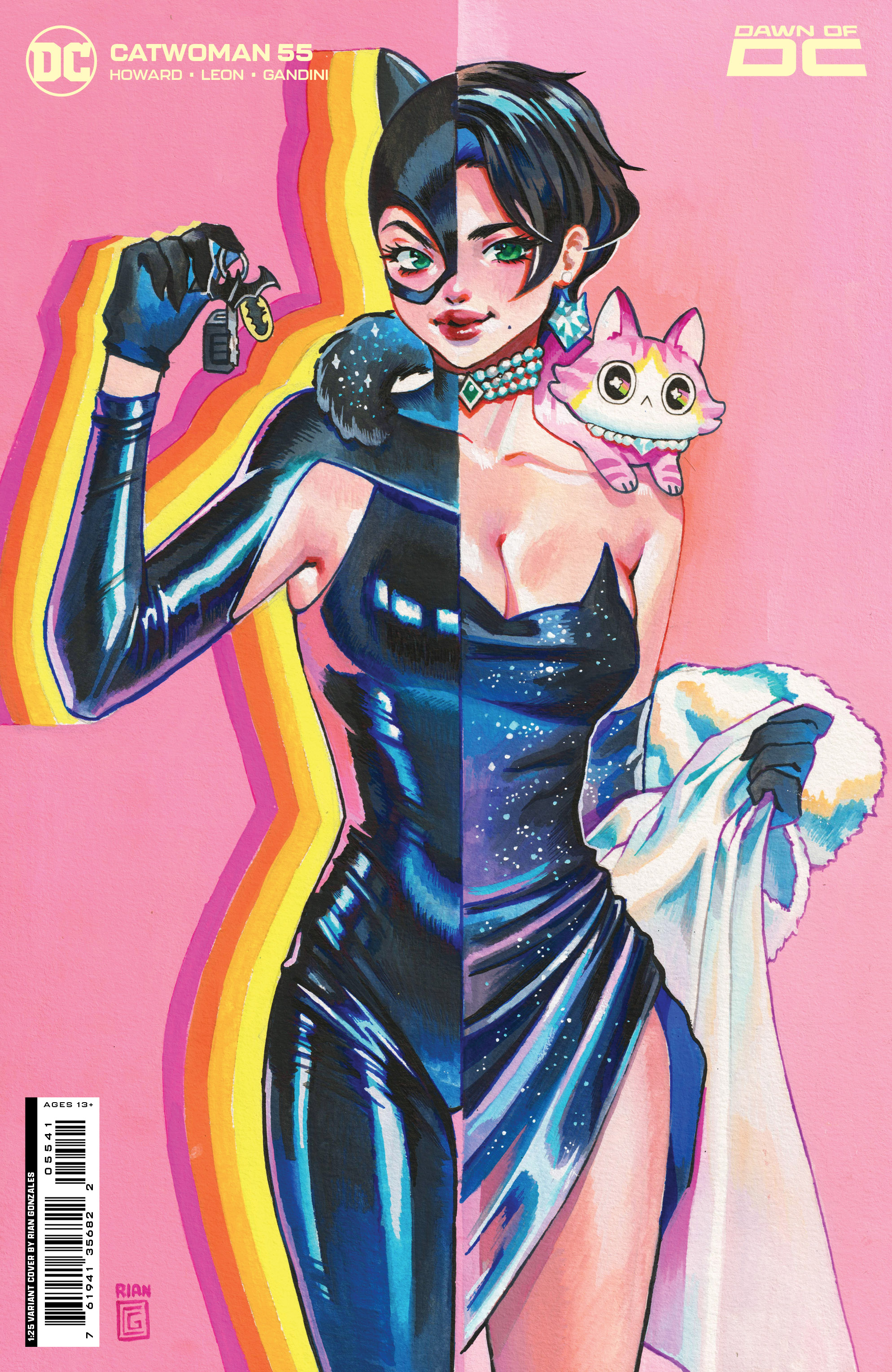 Catwoman #55 Cover E 1 for 25 Incentive Rian Gonzales Card Stock Variant (2018)