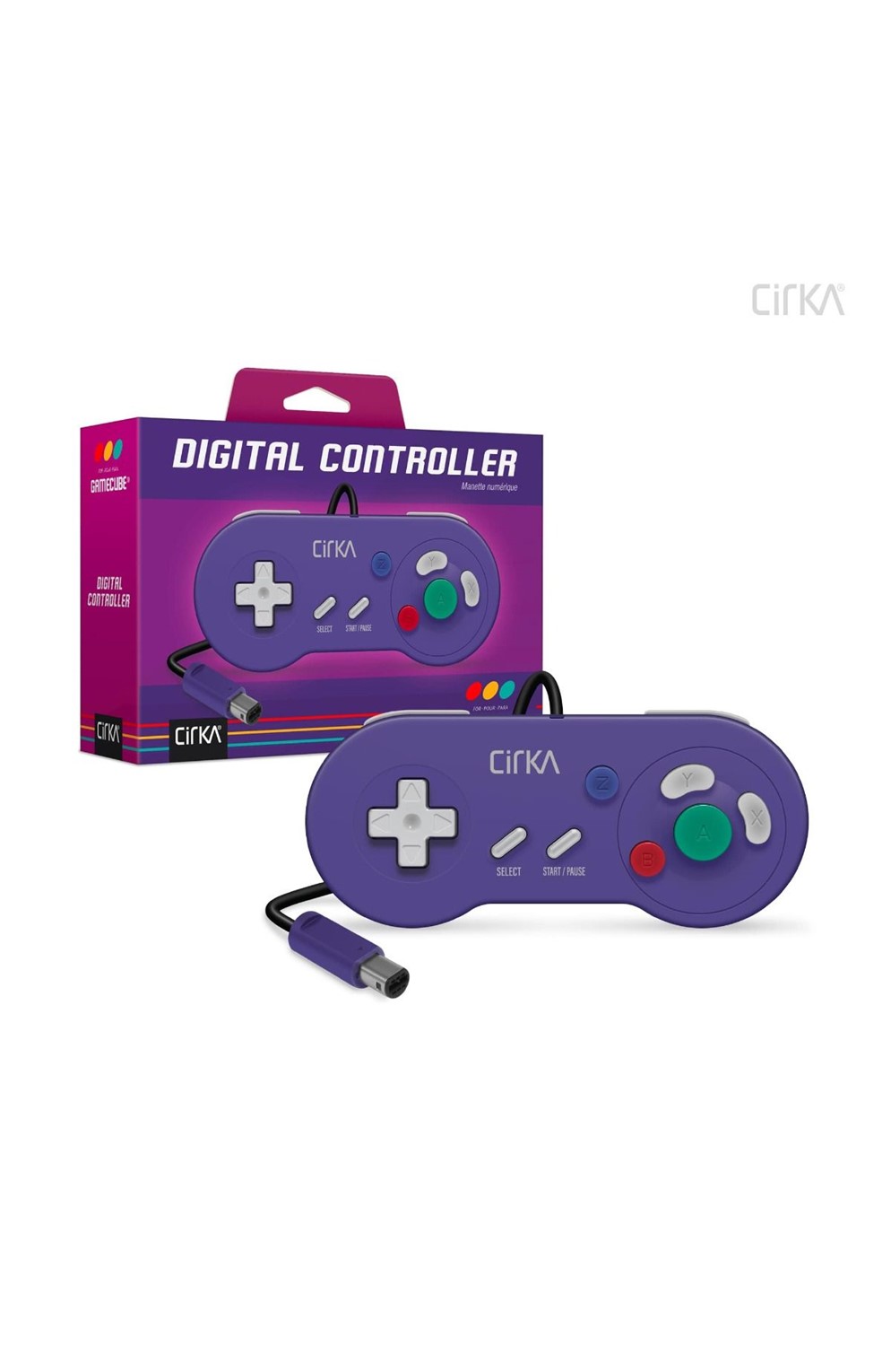 Cirka Digital Controller For Gamecube - Purple