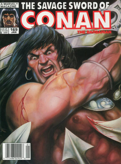 The Savage Sword of Conan #169 [Newsstand]-Fine