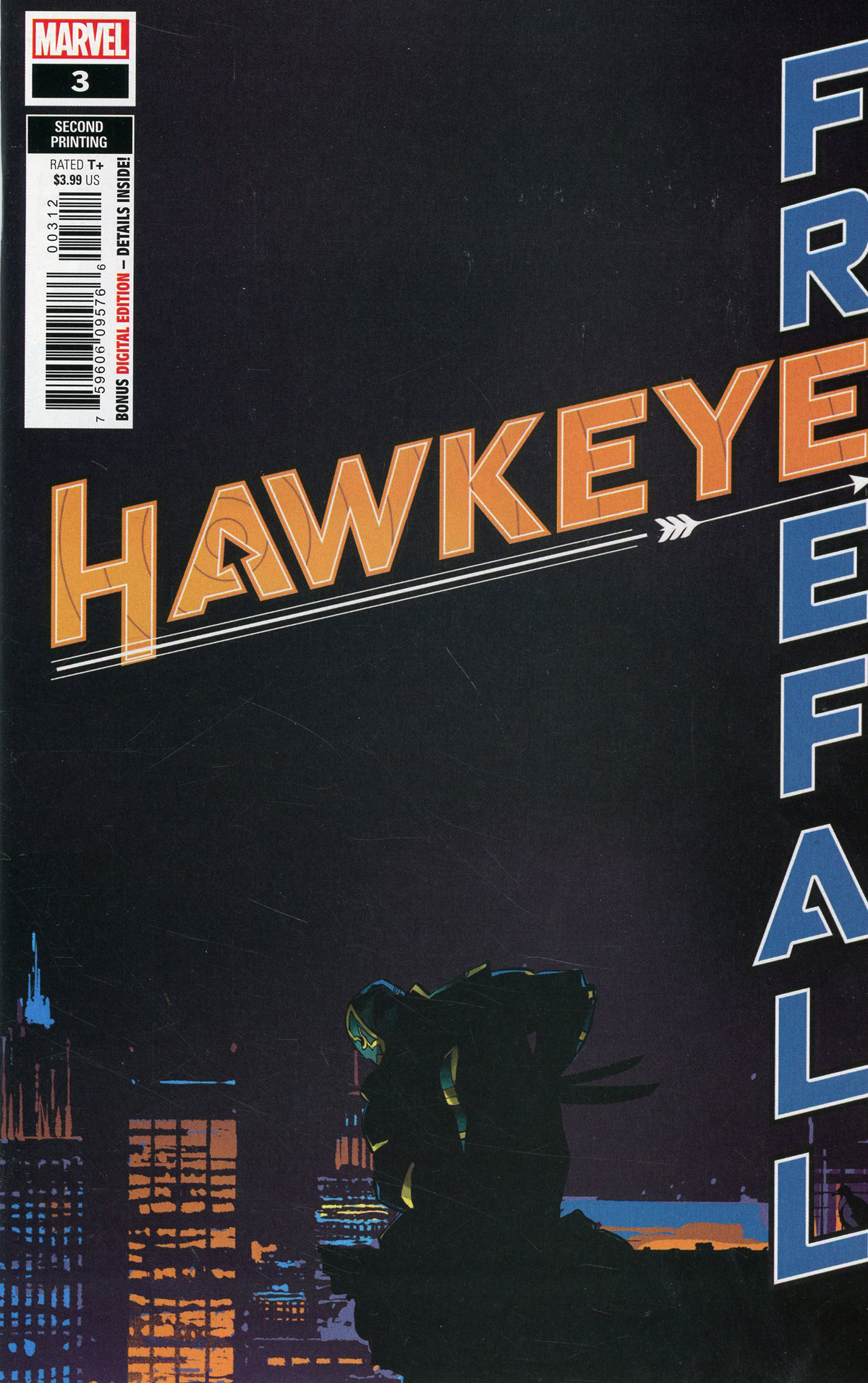 Hawkeye Free Fall #3 2nd Printing Schmidt Variant
