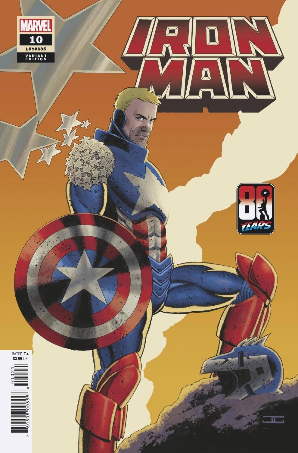 Iron Man #10 Cassaday Captain America 80th Variant (2020)