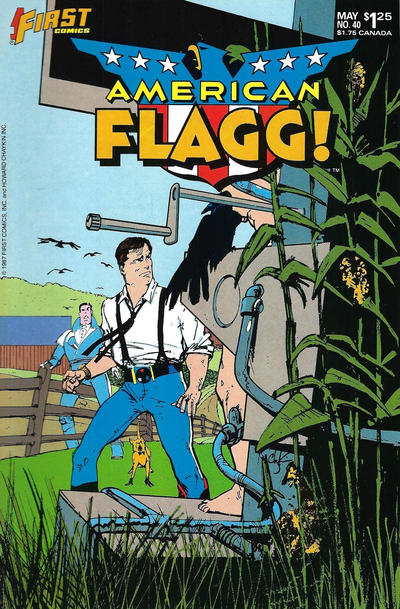 American Flagg! #40-Fine (5.5 – 7) Scarce