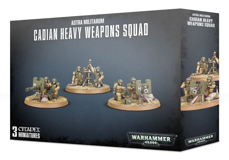 Warhammer 40K: Astra Militarum Cadian Heavy Weapons Squad