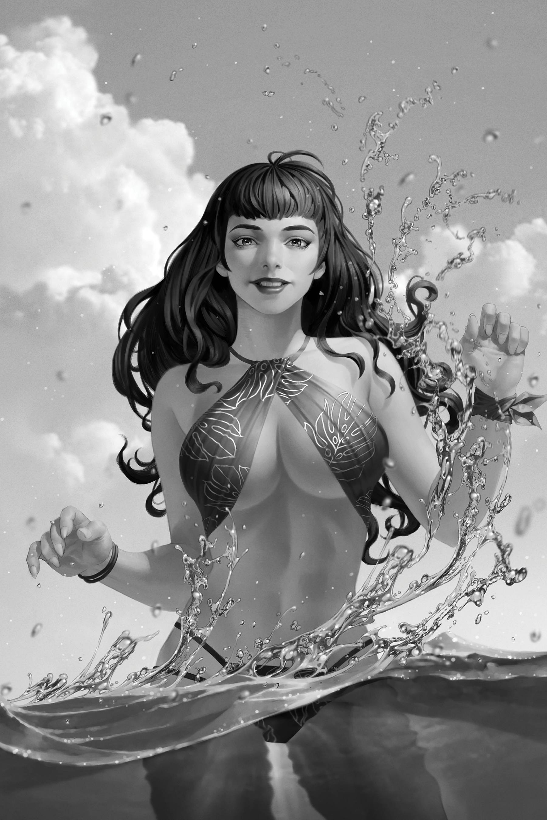 Bettie Page #4 15 Copy Yoon Black & White Virgin Last Call Incentive