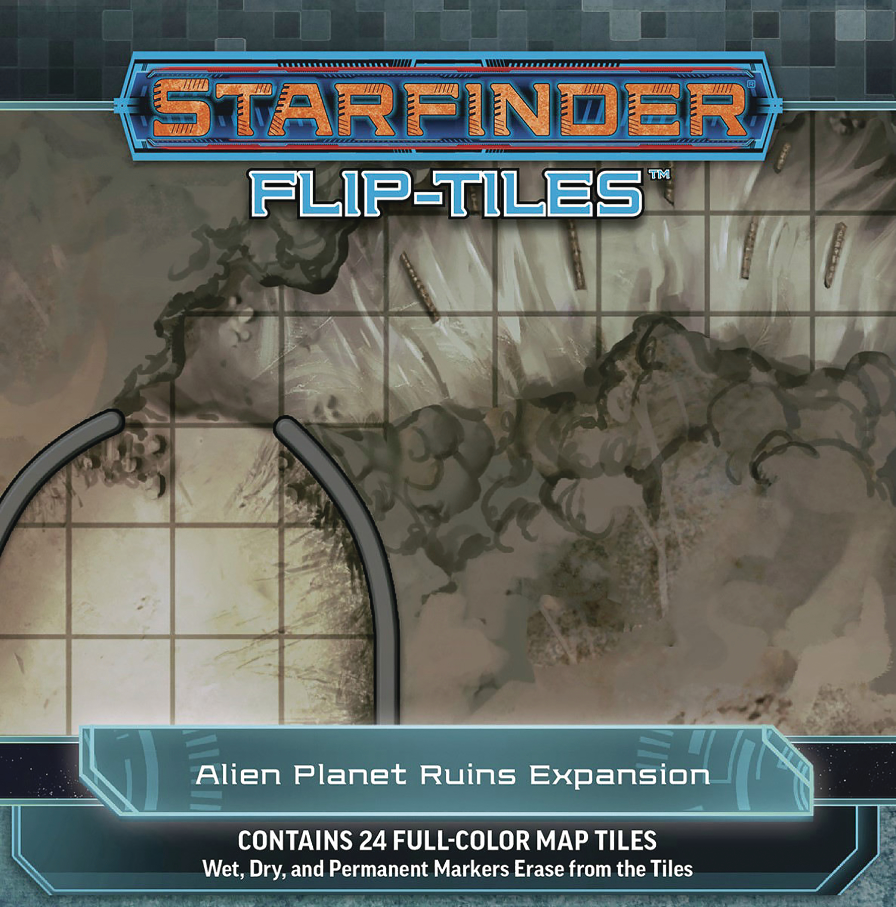 Starfinder Flip-Tiles Alien Planet Ruins Expansion