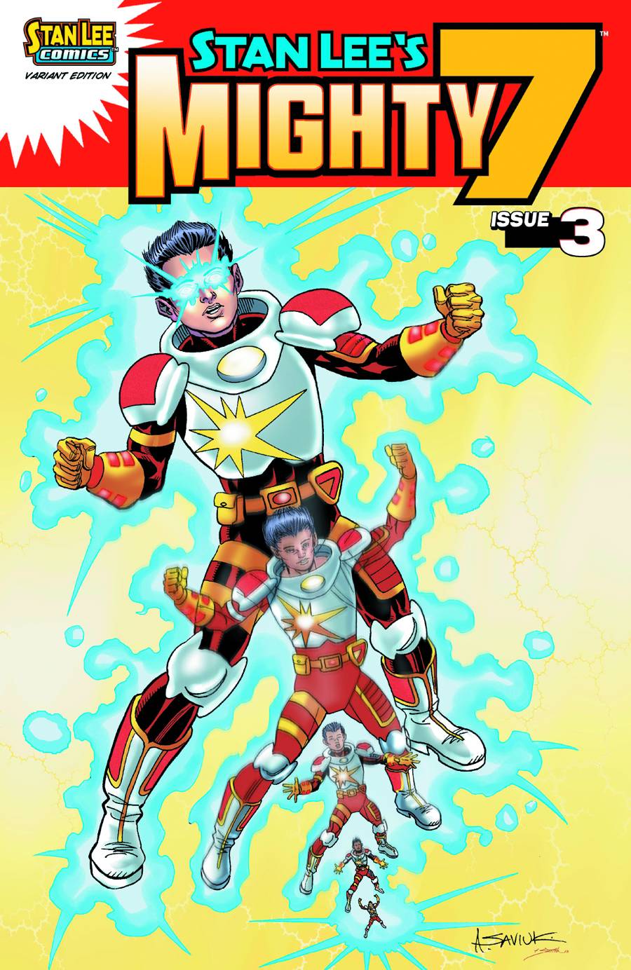 Stan Lees Mighty 7 #3 Saviuk Variant Cover