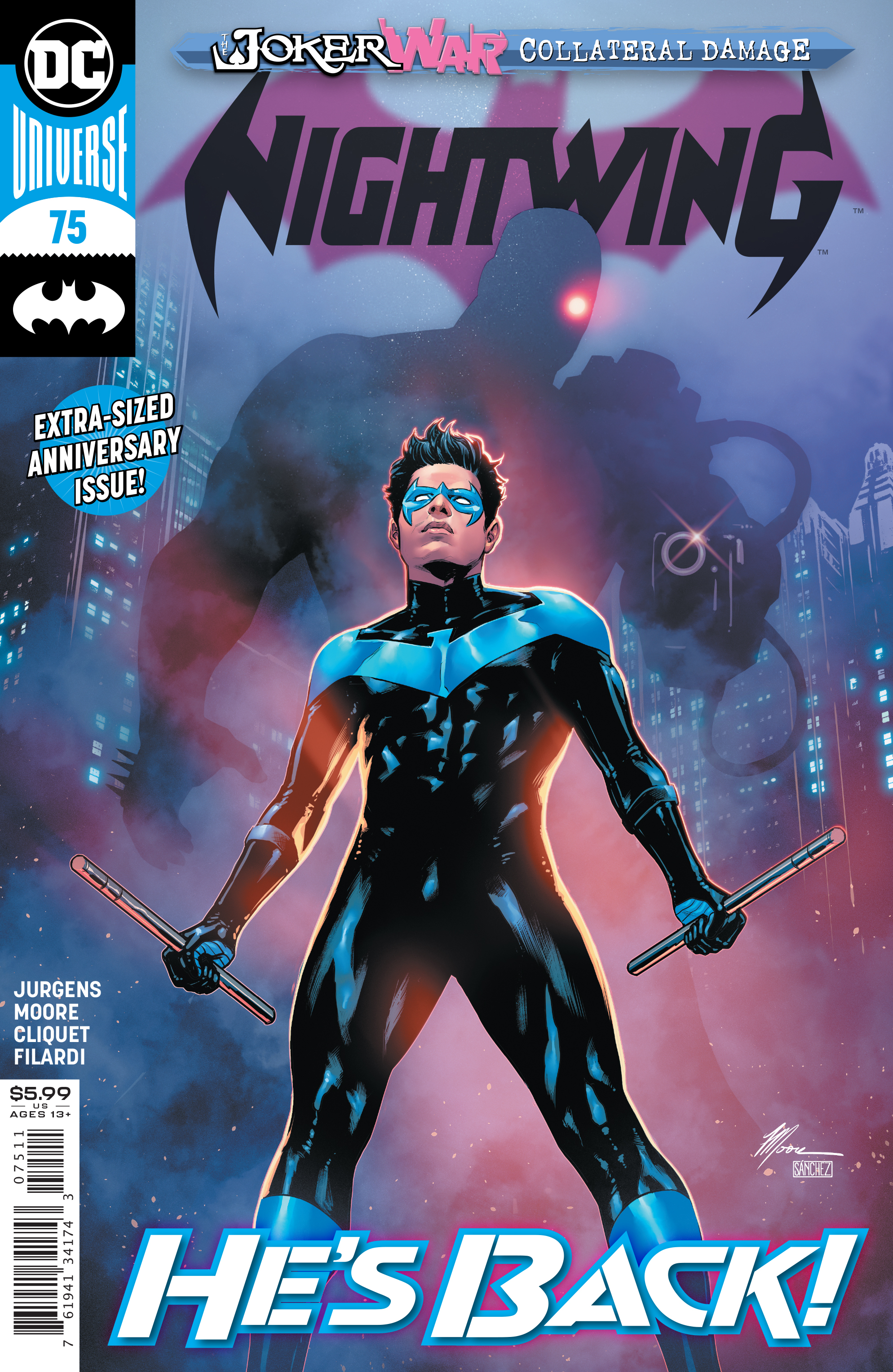 Nightwing #75 Cover A Travis Moore (Joker War) (2016)